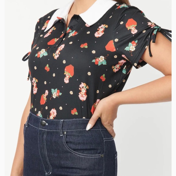 RARE strawberry shortcake x unique vintage top - Picture 3 of 12